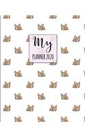 My Planner 2020: 2020 Weekly Planner. Monthly Calendars, Daily Schedule, Important Dates, Mood Tracker, Goals and Thoughts all in One! Cute Chihuahua Cover.