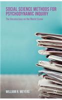 Social Science Methods for Psychodynamic Inquiry