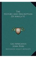 The History And Description Of Africa V1