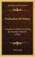 Vindication Of Orkney