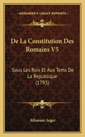 De La Constitution Des Romains V5