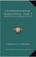 Commentationes Herodoteae, Part 1