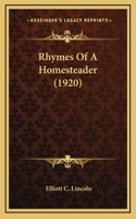 Rhymes Of A Homesteader (1920)