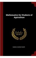 Mathematics for Students of Agriculture