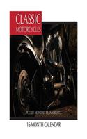 Classic Motorcycles Pocket Monthly Planner 2017