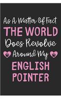 As A Matter Of Fact The World Does Revolve Around My English Pointer