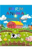 Farm Animal Coloring Book: My First Big Book Of Coloring, Ages 4-8, Animal Coloring Pages, Activity Book For Kids