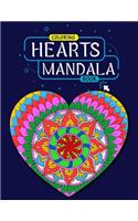 Hearts Mandala Coloring Book