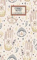Cornell Notes Notebook: Large College Ruled Cornell Notebook Paper Index and Numbered Page Interior: Boho Design: Science