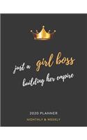 2020 Planner Just A Girl Boss Building Her Empire