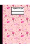 Flamingo Composition Notebook - 5x5 Quad Ruled