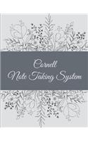 Cornell Note Taking System: Beautiful Art Floral, 8.5 X 11 Cornell Notes Journal, Note Taking Notebook, Cornell Note Taking System Book, School and College Notebooks