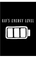 Kid's Energy Level: Cornell Notes Notebook - New Parent Gift, Nanny or Daycare Worker - For Writers, Students - Homeschool