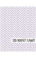 2019 Monthly Planner: Yearly Monthly Weekly 12 Months 365 Days Planner, Calendar Schedule, Appointment, Agenda, Meeting