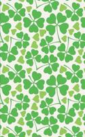 St. Patrick's Day Pattern - Green Luck 21: Blank Lined Notebook St. Patrick's Day Lovers