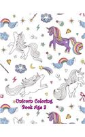 Unicorn Coloring Book Age 3