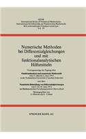 Numerische Methoden Bei Differentialgleichungen Und Mit Funktionalanalytischen Hilfsmitteln
