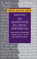 Das Salomonische Des Sprichworterbuchs