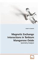 Magnetic Exchange Interactions in Terbium Manganese Oxide