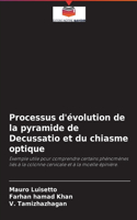 Processus d'évolution de la pyramide de Decussatio et du chiasme optique