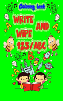 Coloring Book Write and Wipe ABC 123