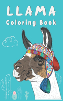 Llama Coloring Book
