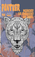 Malbücher für Erwachsene und Farben - Mandala - Tiere - Panther