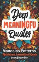 Deep Quotes Coloring Book for Relaxation