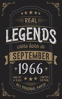 Real Legends were born in September 1966