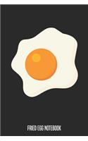Fried Egg Notebook: 9x6inch Fried Egg Notebook Dot Grid