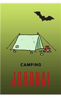 Camping Journal: Notebook 150 pages, Half Wide Ruled / Half Blank, hardy durable Matte cover, 6*9 book size.