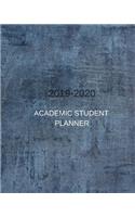 2019-2020 Academic Student Planner: A Cool Grey Ash Chalk Dated Weekly And Monthly College, High, Middle School 18 Months Calendar Planner, Organizer, Tracker, Logbook, Journal, Notebo