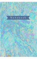 Blue Ocean Vaporwave Glitch Notebook