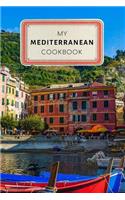 My Mediterranean Cookbook: Vintage Old Style Recipe Journal Notebook - 100 pages 6 x 9 inches Log Book