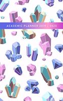 2019 - 2020: 18 Month Academic Planner from JULY 2019 through DECEMBER 2020 with yearly overviews, monthly calendars and weekly 2-page horizontal layout, notes, 