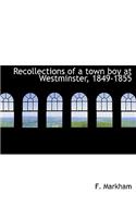 Recollections of a Town Boy at Westminster, 1849-1855