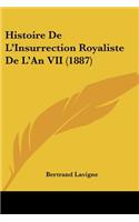 Histoire De L'Insurrection Royaliste De L'An VII (1887)