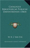 Catalogus Bibliothecae Publicae Daventriensis (1864)