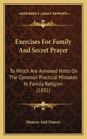 Exercises For Family And Secret Prayer