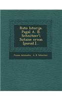 Rato Istorija. Pagal A. B. Schnitzer'i Sutaise Ernas [Pseud.]...