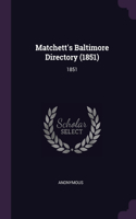 Matchett's Baltimore Directory (1851)