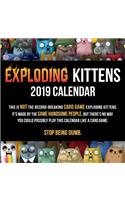 Exploding Kittens 2019 Wall Calendar