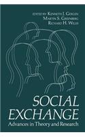 Social Exchange: Advances in Theory and Research