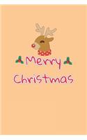 Merry Christmas journal Notebook: Lined journal for Women and men and girls 120 pages 6 x 9 letter size