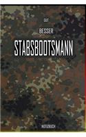 Gut - Besser - Stabsbootsmann Notizbuch: Perfekt für Soldaten mit dem Dienstgrad: Gut - Besser - Stabsbootsmann Notizbuch. 120 freie Seiten für deine Notizen. Eignet sich als Geschenk, Noti