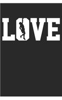 Notebook: Climbing Love Dot Grid 6x9 120 Pages