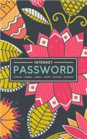 Internet Password Logbook - Journal - Libreta - Cahier - Taccuino - Notizbuch: 100 Page Password Book to Track & Organize Your Computer Logins, Internet Addresses & Usernames: Flowers in Pink & Green 189-9