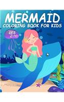 Mermaid Coloring Book for Kids Ages 2-4