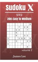 Sudoku X Puzzles - Easy to Medium 200 vol. 2