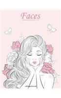 Faces Coloring Book for Grown-Ups 4, 5 & 6: (Faces)